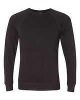 Independent Trading Co. Unisex Special Blend Raglan Crewneck Sweatshirt. PRM30SBC - Black