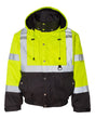 Kishigo Unisex Ripstop Bomber Jacket. JS130-132 - Lime/ Black