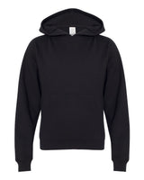Independent Trading Co. Youth Midweight Hooded Sweatshirt. SS4001Y - Black