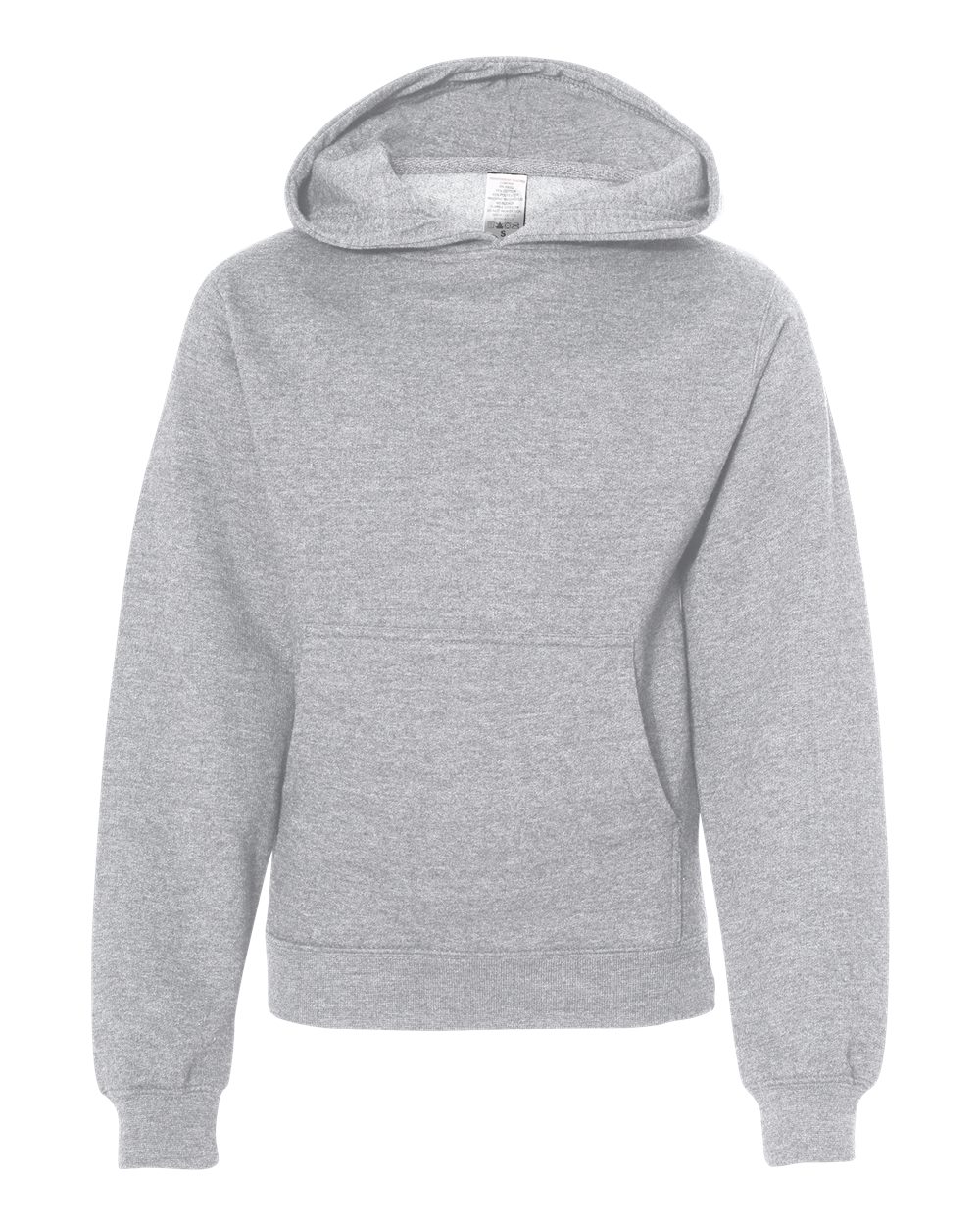 Independent Trading Co. Youth Midweight Hooded Sweatshirt. SS4001Y - Grey Heather