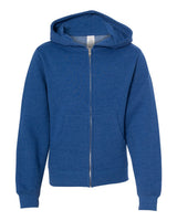 Independent Trading Co. Youth Midweight Full-Zip Hooded Sweatshirt. SS4001YZ - Royal Heather