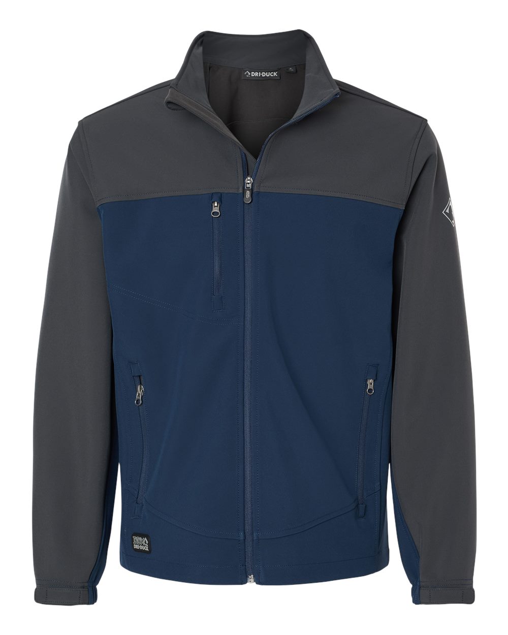DRI DUCK Men's Motion Soft Shell Jacket. 5350 - Deep Blue/ Charcoal