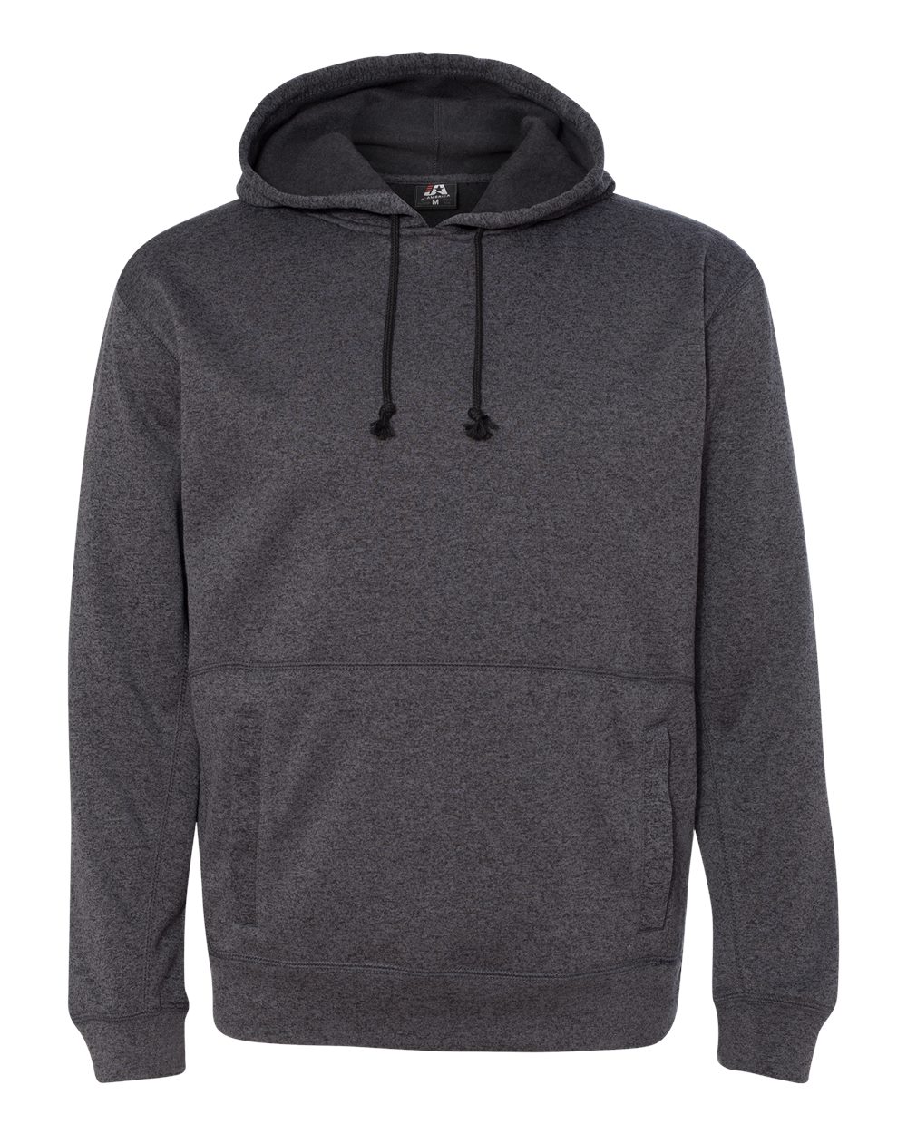 J. America Men's Cosmic Fleece Hooded Sweatshirt. 8613 - Onyx Fleck