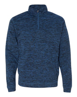 J. America Men's Cosmic Fleece Quarter-Zip Sweatshirt. 8614 - Royal Fleck