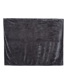 Alpine Fleece Mink Touch Luxury Blanket. 8721 - Grey