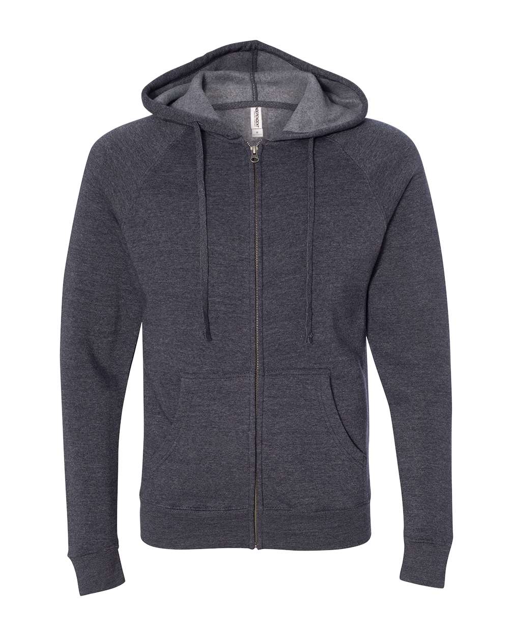 Independent Trading Co. Unisex Special Blend Raglan Full-Zip Hooded Sweatshirt. PRM33SBZ - Midnight Navy