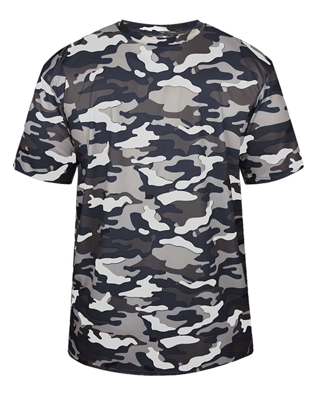 Badger Men's Camo T-Shirt. 4181 - Navy