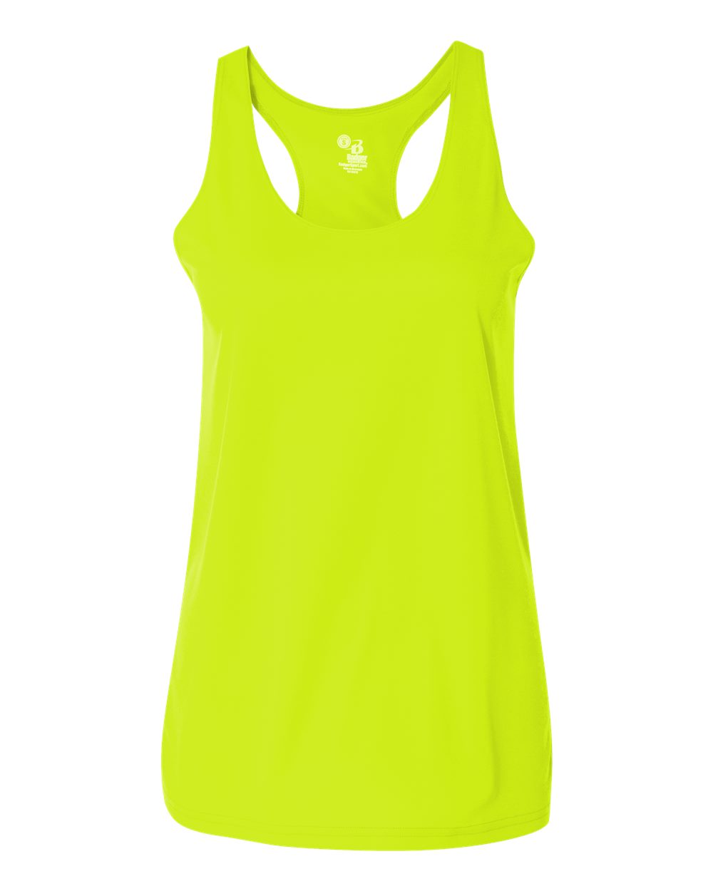 Badger Women’s B-Core Racerback Tank Top. 4166 - Safety Yellow