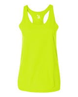Badger Women’s B-Core Racerback Tank Top. 4166 - Safety Yellow