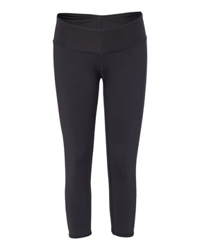 Badger Women's Capri Leggings. 4617 - Black