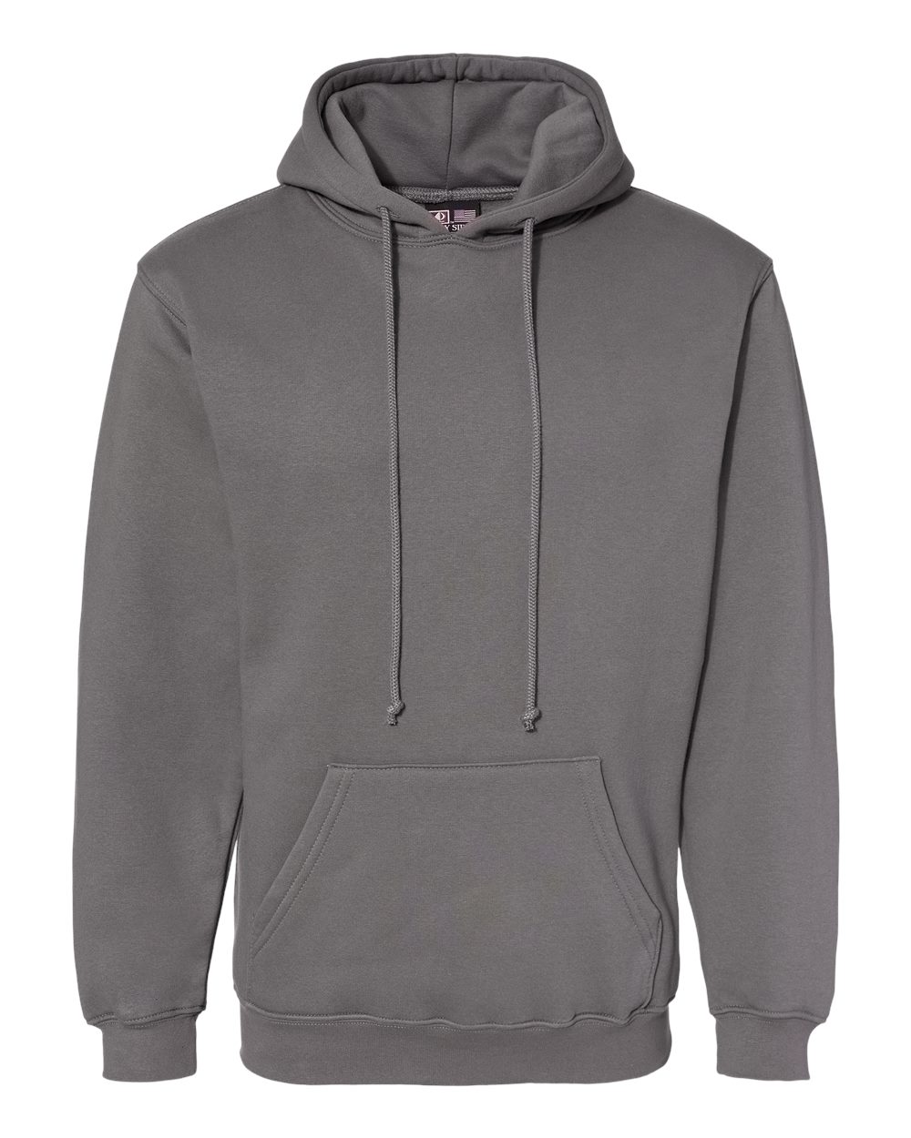 Bayside Unisex USA-Made Hooded Sweatshirt. 960 - Charcoal