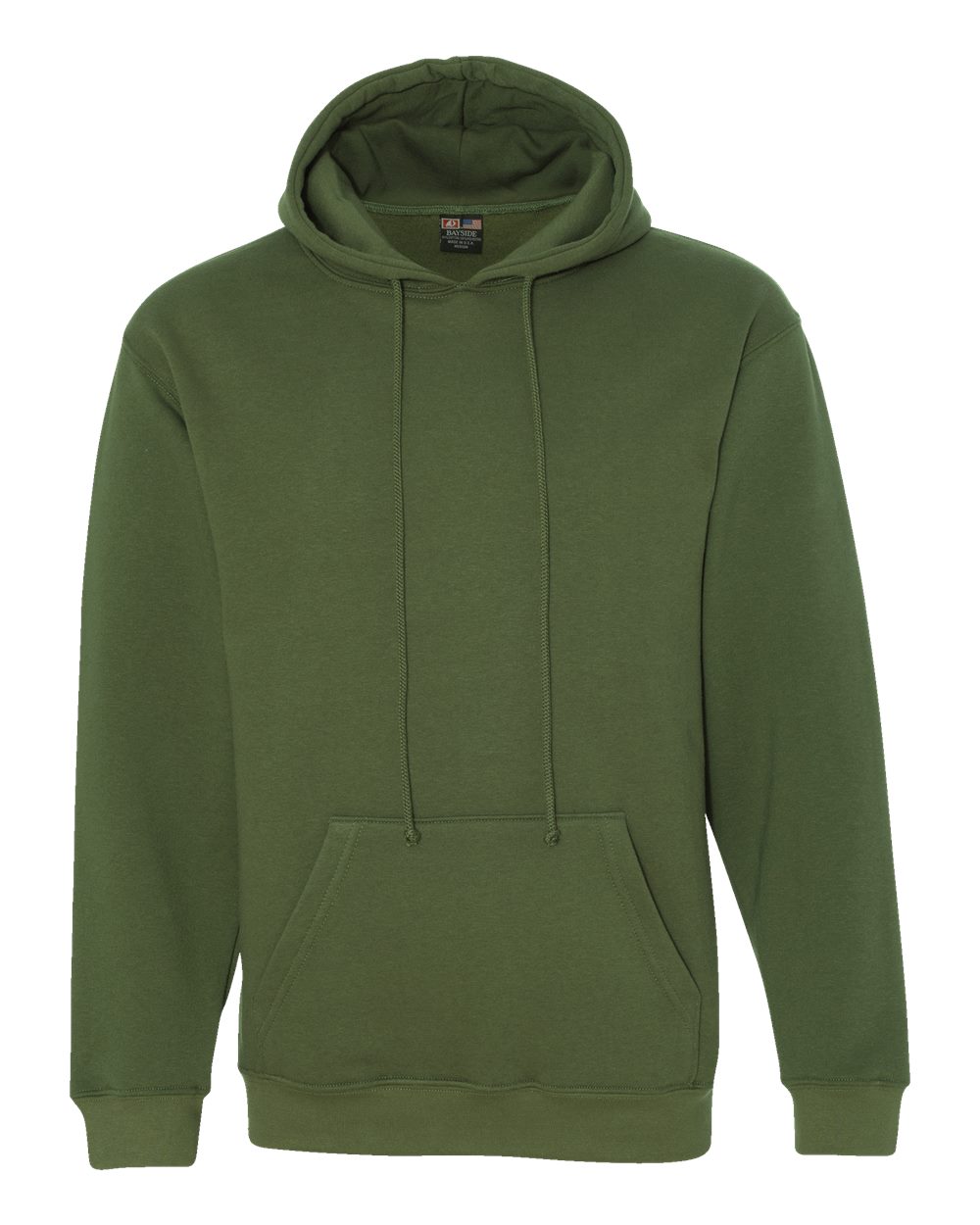 Bayside Unisex USA-Made Hooded Sweatshirt. 960 - Olive
