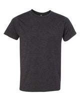 Bayside Unisex USA-Made 50/50 Fine Jersey T-Shirt. 5010 - Heather Charcoal