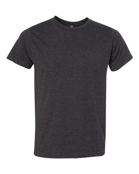 Bayside Unisex USA-Made 50/50 Fine Jersey T-Shirt. 5010 - Heather Charcoal