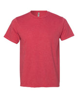 Bayside Unisex USA-Made 50/50 Fine Jersey T-Shirt. 5010 - Heather Red