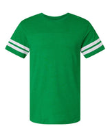 LAT Unisex Football Fine Jersey Tee. 6937 - Vintage Green/ White