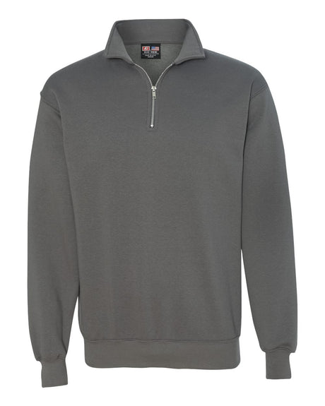 Bayside Unisex USA-Made Quarter-Zip Sweatshirt. 920 - Charcoal
