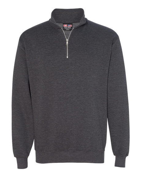 Bayside Unisex USA-Made Quarter-Zip Sweatshirt. 920 - Charcoal Heather