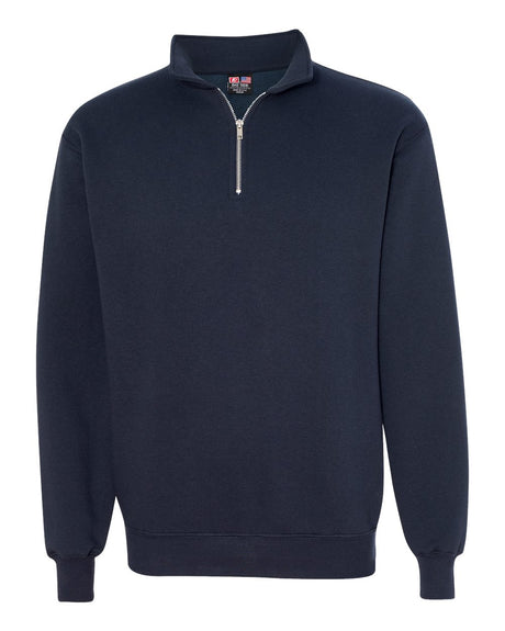 Bayside Unisex USA-Made Quarter-Zip Sweatshirt. 920 - Navy