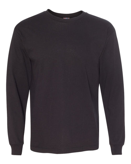 Bayside Unisex USA-Made Long Sleeve T-Shirt. 5060 - Black