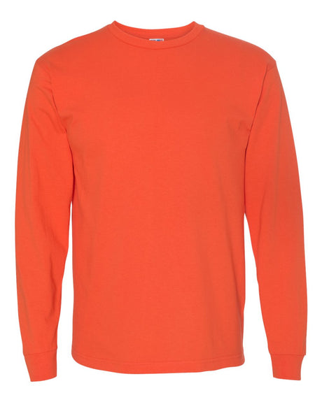 Bayside Unisex USA-Made Long Sleeve T-Shirt. 5060 - Bright Orange