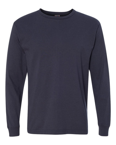 Bayside Unisex USA-Made Long Sleeve T-Shirt. 5060 - Navy