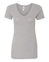 Next Level Women's Ideal V-Neck Tee. 1540 - Heather Grey