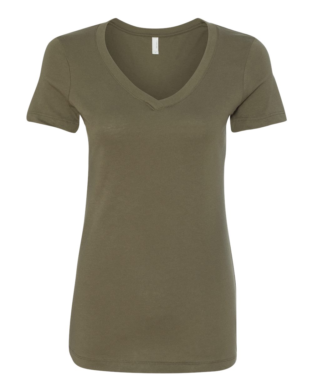 Next Level Women's Ideal V-Neck Tee. 1540 - Military Green