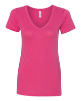 Next Level Women's Ideal V-Neck Tee. 1540 - Raspberry
