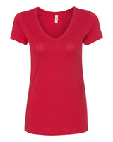 Next Level Women's Ideal V-Neck Tee. 1540 - Red