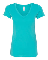 Next Level Women's Ideal V-Neck Tee. 1540 - Tahiti Blue