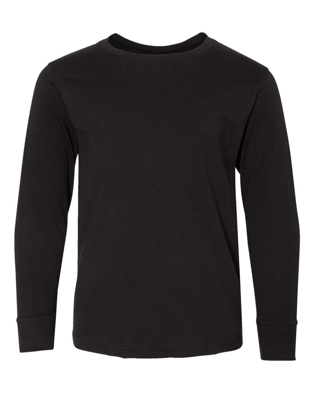 LAT Youth Fine Jersey Long Sleeve Tee. 6201 - Black