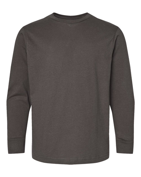LAT Youth Fine Jersey Long Sleeve Tee. 6201 - Charcoal