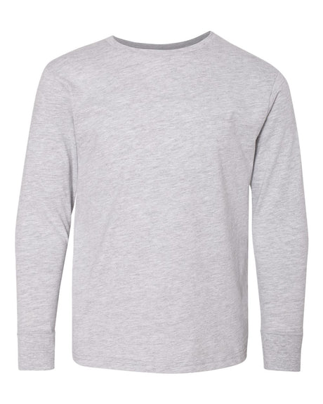 LAT Youth Fine Jersey Long Sleeve Tee. 6201 - Heather