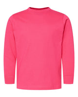LAT Youth Fine Jersey Long Sleeve Tee. 6201 - Hot Pink