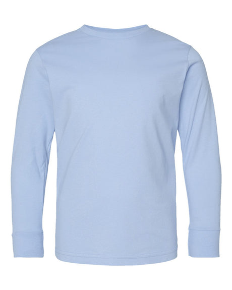 LAT Youth Fine Jersey Long Sleeve Tee. 6201 - Light Blue