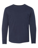 LAT Youth Fine Jersey Long Sleeve Tee. 6201 - Navy