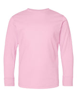 LAT Youth Fine Jersey Long Sleeve Tee. 6201 - Pink
