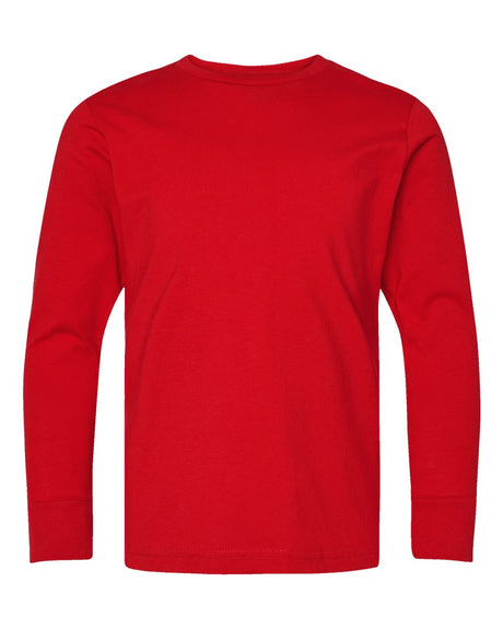 LAT Youth Fine Jersey Long Sleeve Tee. 6201 - Red