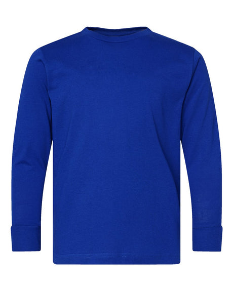 LAT Youth Fine Jersey Long Sleeve Tee. 6201 - Royal