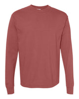 Comfort Colors Unisex Garment-Dyed Heavyweight Long Sleeve T-Shirt. 6014 - Brick