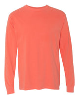 Comfort Colors Unisex Garment-Dyed Heavyweight Long Sleeve T-Shirt. 6014 - Bright Salmon