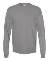 Comfort Colors Unisex Garment-Dyed Heavyweight Long Sleeve T-Shirt. 6014 - Granite