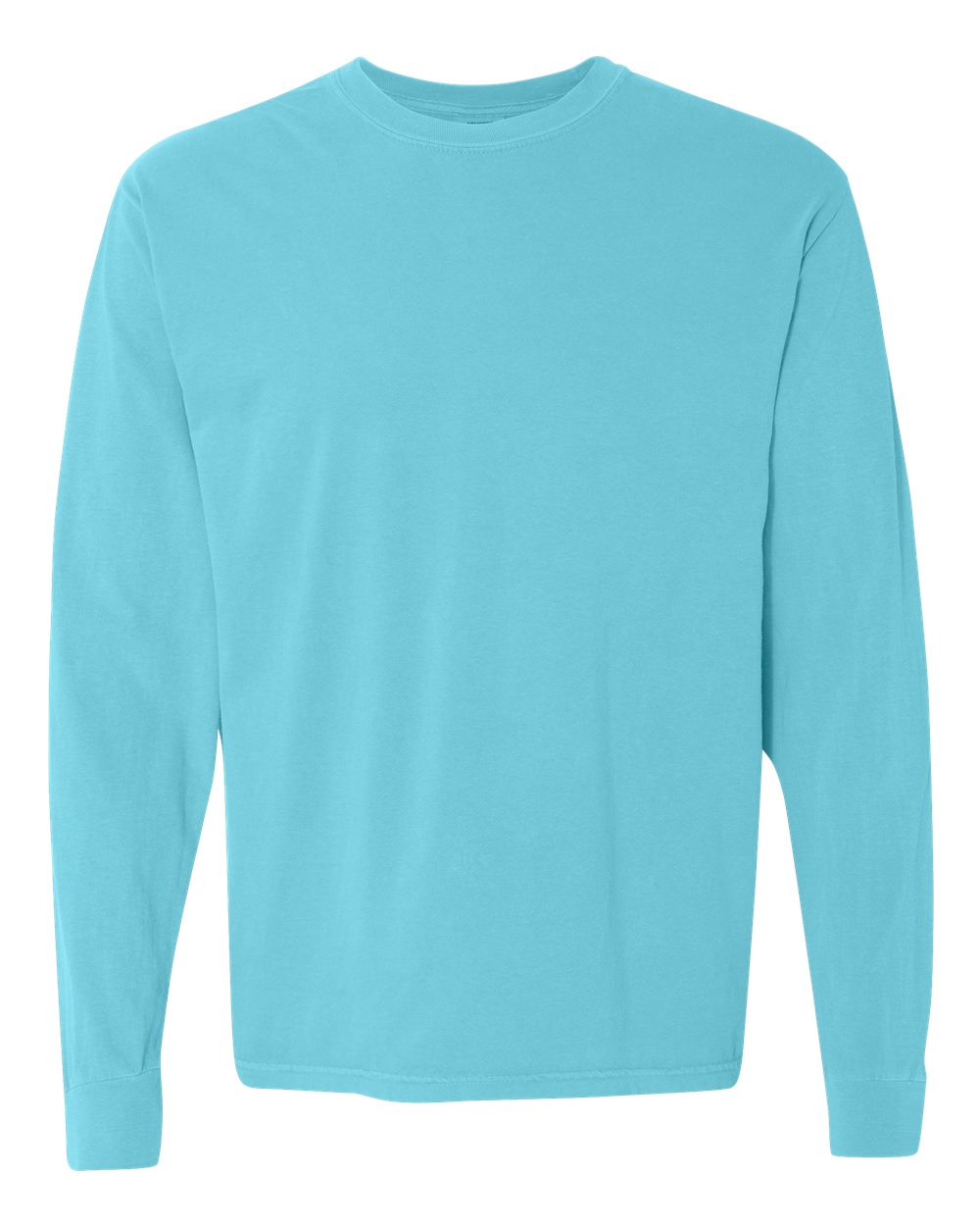 Comfort Colors Unisex Garment-Dyed Heavyweight Long Sleeve T-Shirt. 6014 - Lagoon
