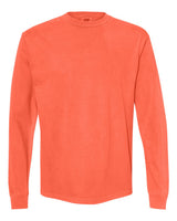 Comfort Colors Unisex Garment-Dyed Heavyweight Long Sleeve T-Shirt. 6014 - Neon Red Orange