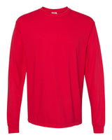 Comfort Colors Unisex Garment-Dyed Heavyweight Long Sleeve T-Shirt. 6014 - Red