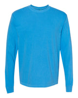 Comfort Colors Unisex Garment-Dyed Heavyweight Long Sleeve T-Shirt. 6014 - Royal Caribe