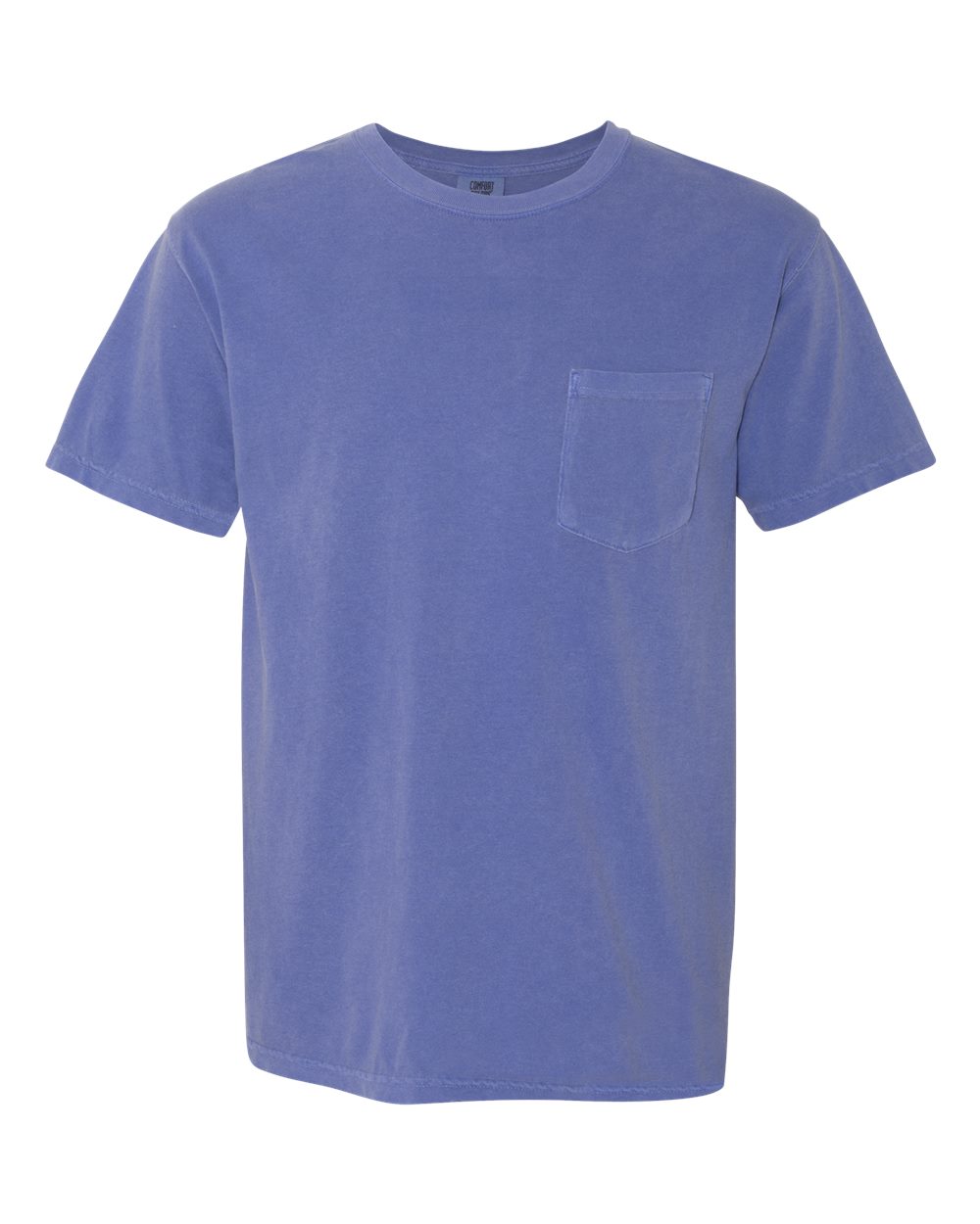 Comfort Colors Unisex Garment-Dyed Heavyweight Pocket T-Shirt. 6030 - Periwinkle