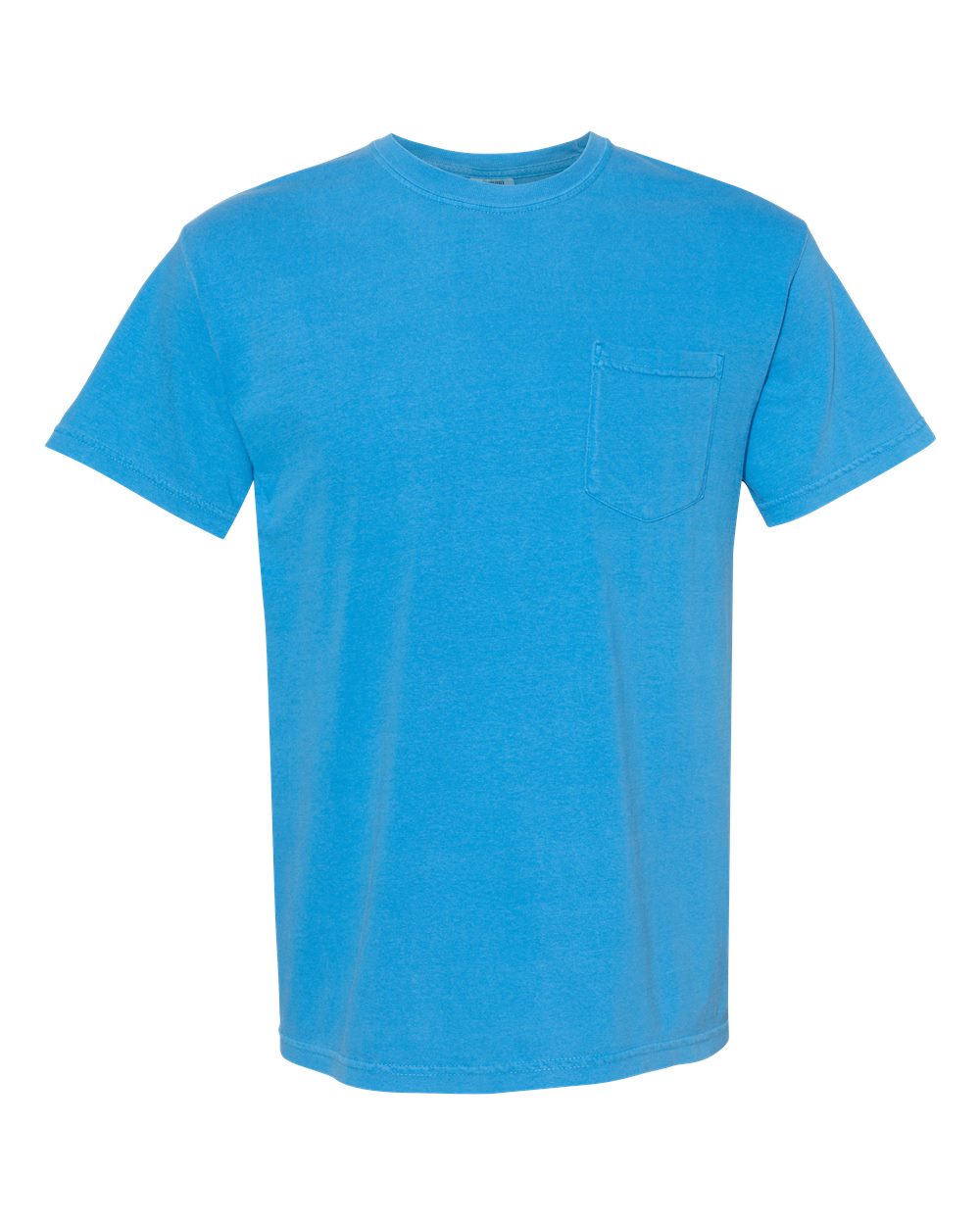 Comfort Colors Unisex Garment-Dyed Heavyweight Pocket T-Shirt. 6030 - Royal Caribe