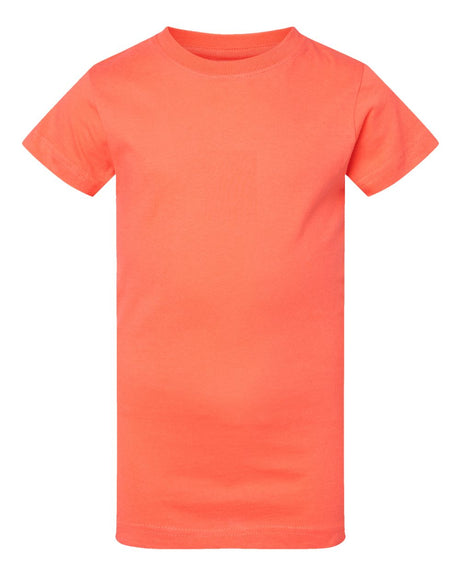 LAT Girls' Fine Jersey Tee. 2616 - Papaya